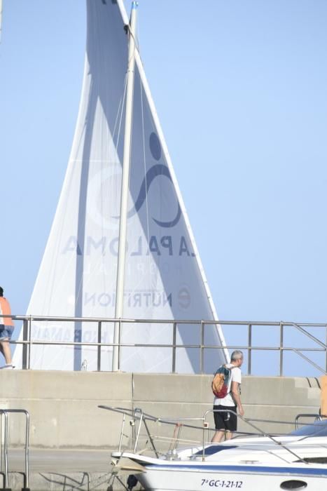 21-09-19 DEPORTES. BAHIA DEL PUERTO. LAS PALMAS DE GRAN CANARIA. Vela latina. Desempate Guanche-Tomás Morales por el título del Campeonato. Fotos: Juan Castro.  | 21/09/2019 | Fotógrafo: Juan Carlos Castro