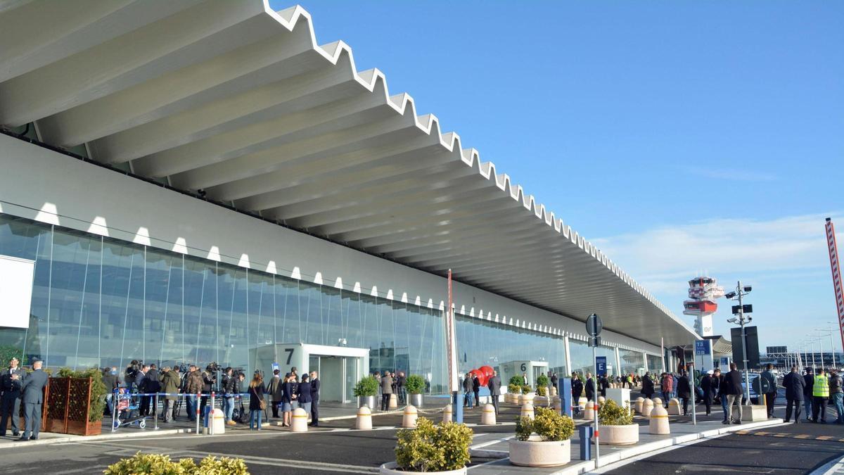 El Aeropuerto de Fiumicino.