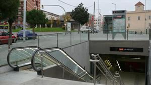 Estación de metro Can Peixauet.