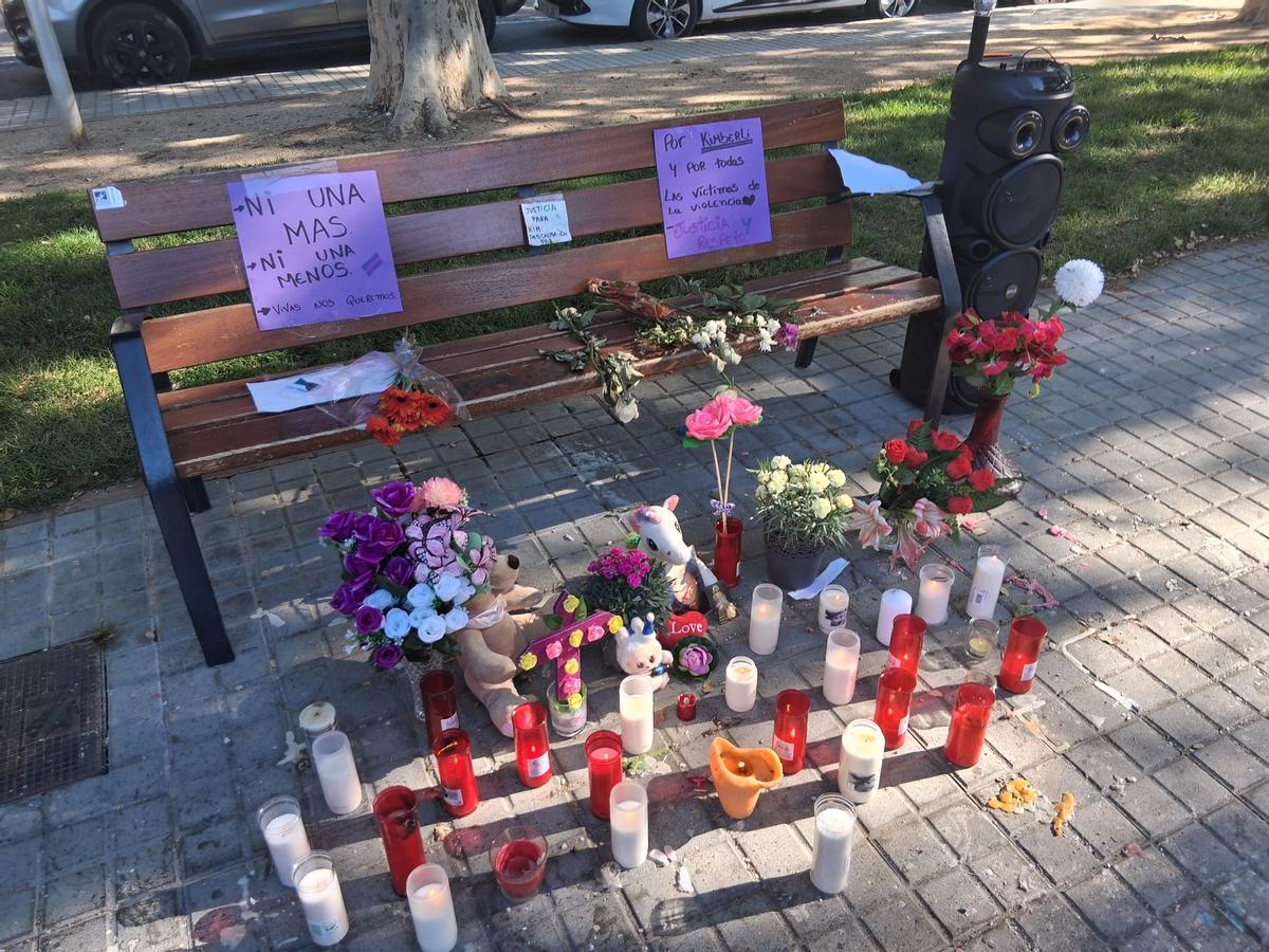 La manifestació, al mateix espai on va ser assassinada la Kimberly