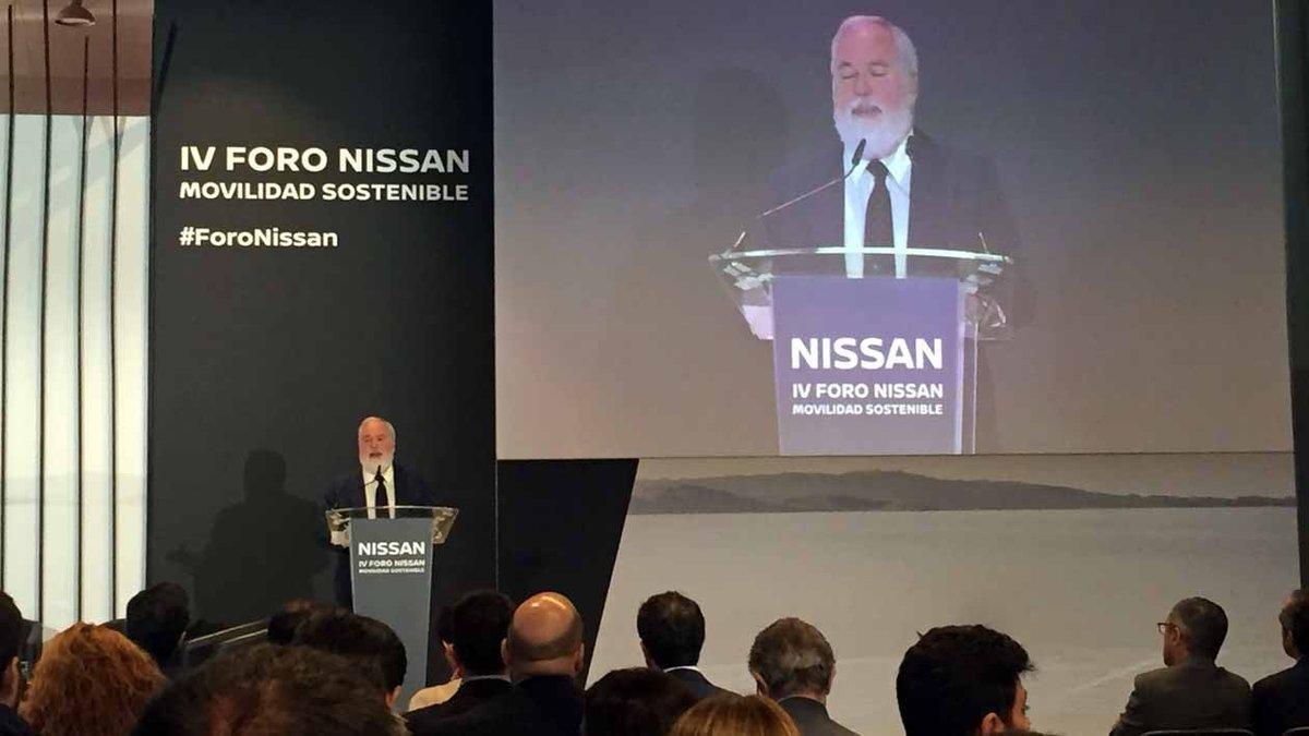 MIguel Arias Cañete, en el Foro Nissan de Movilidad Sostenible.