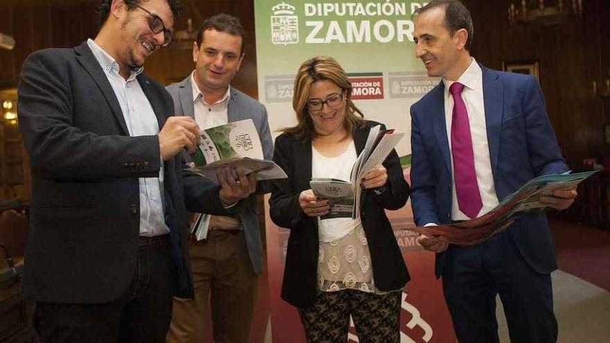 Tomás del Bien, Amancio Moyano, Martín Pozo y Prieto Calderón presentan el proyecto en Zamora.