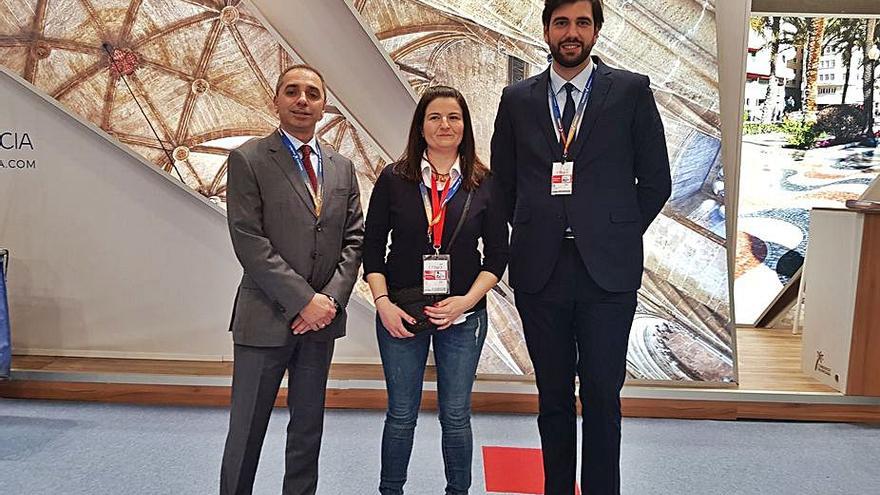 Garrigós y Gomis, a la izquierda, en una imagen de Fitur. | LEVANTE-EMV