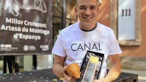 Toni Vera, quatre vegades campió del concurs del millor croissant de mantega.