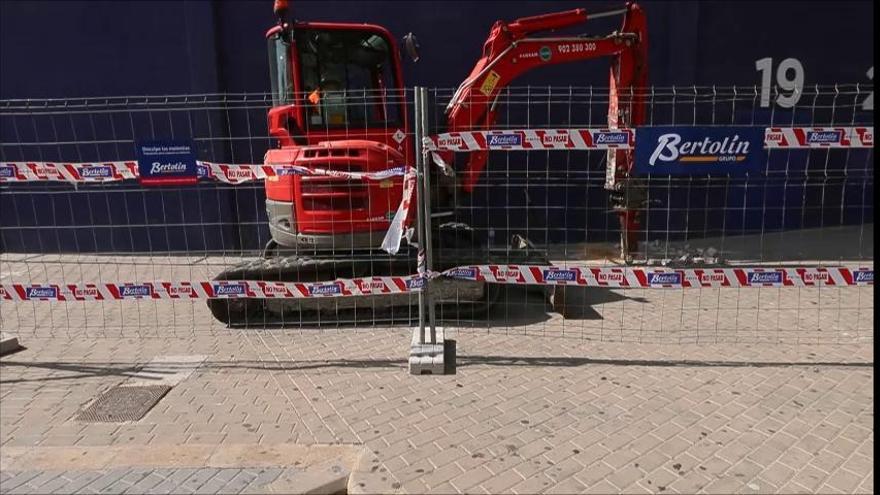 Primer día de obras para la reforma del Ciutat