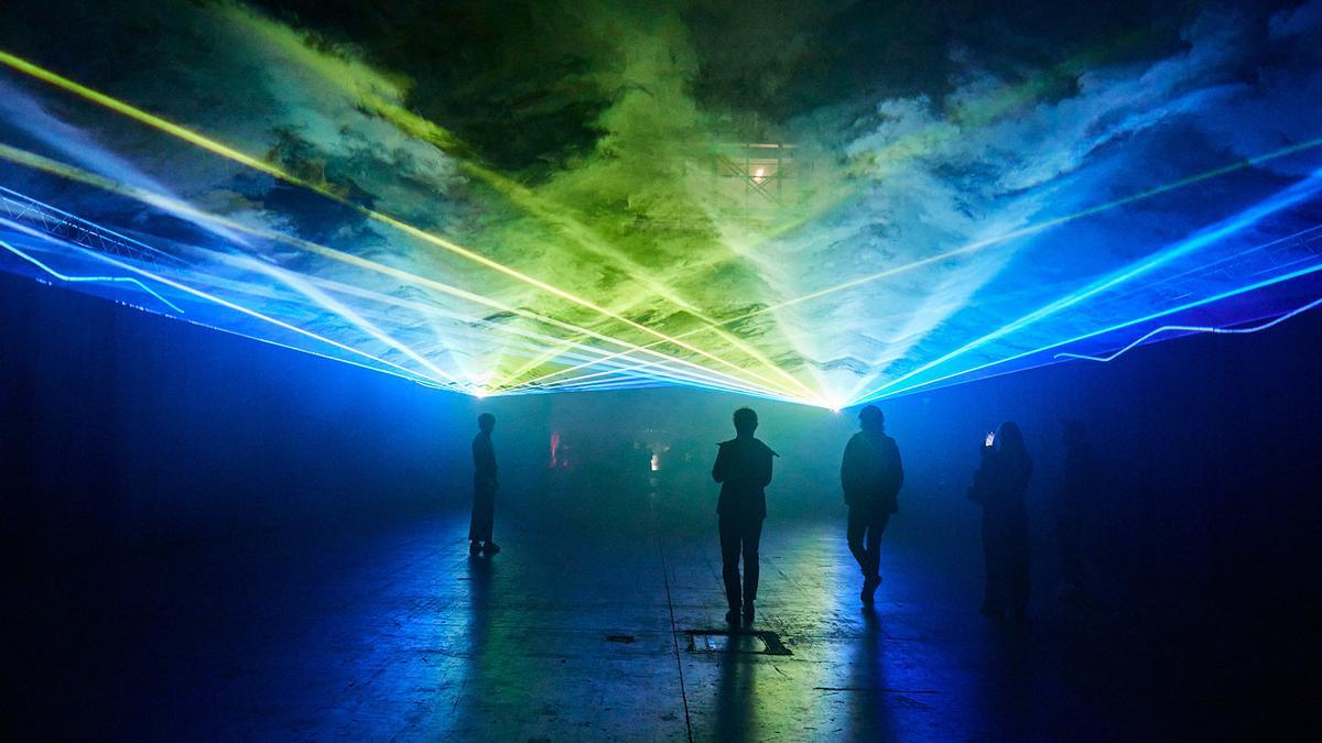 Instalación lumínica en la anterior edición del festival MIRA.