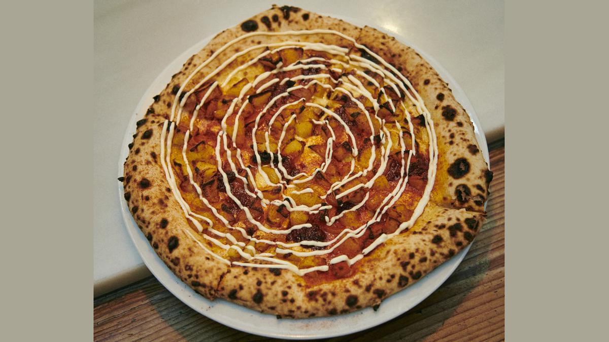 Pizza: de patata brava