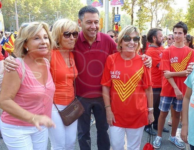 Las imágenes de Josep Maria Bartomeu en la V de la Diada