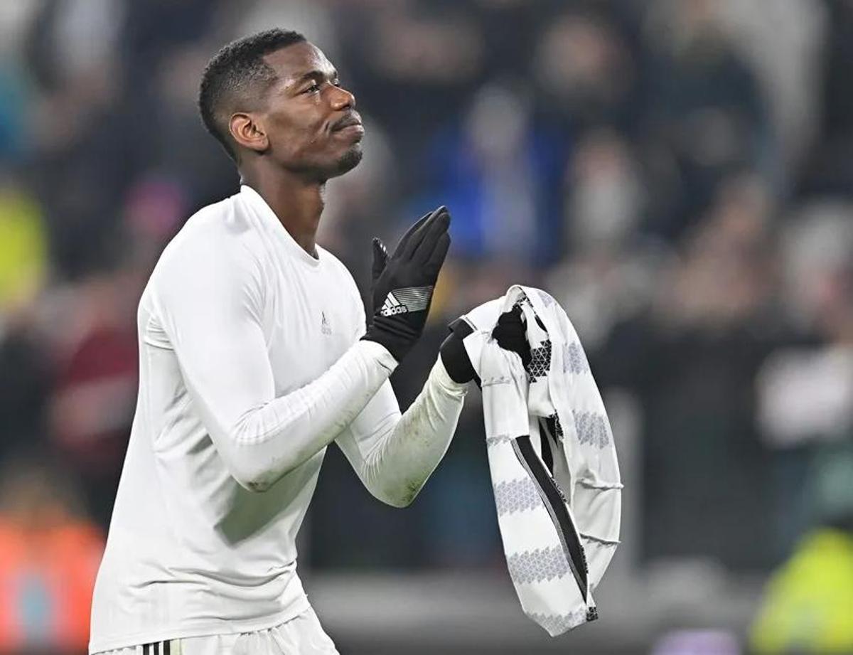 Pogba tras finalizar un partido con la Juventus