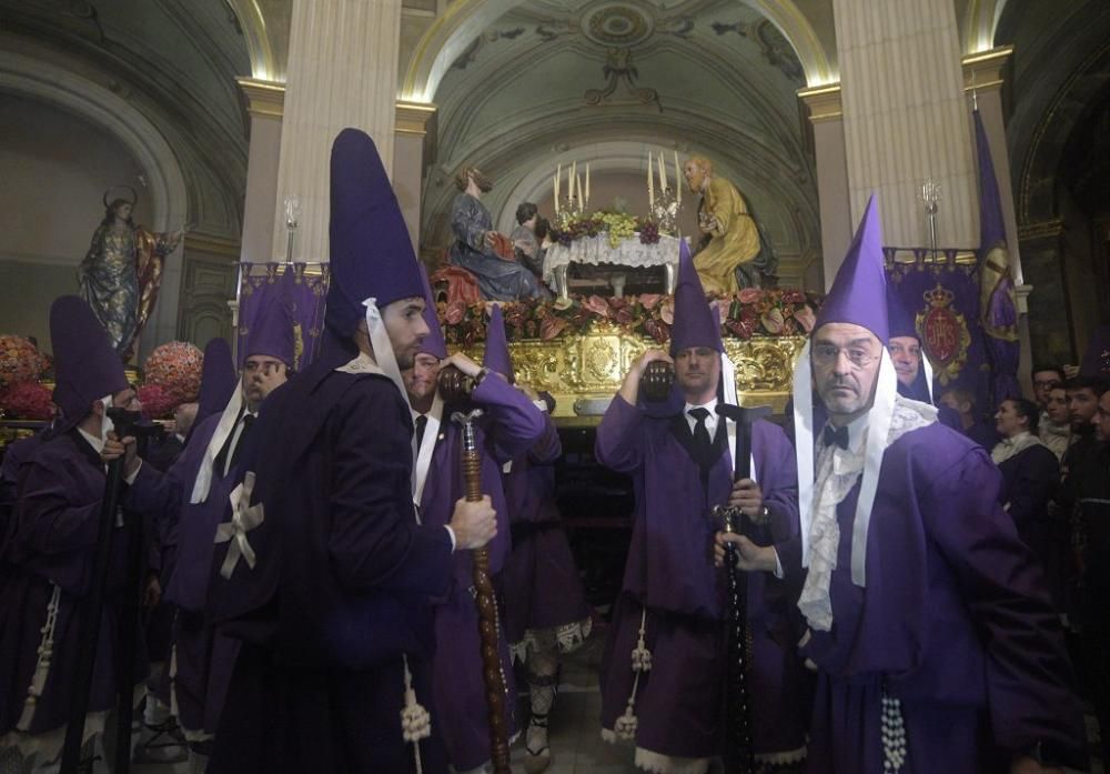 Murcia se queda sin la procesión de los 'salzillos' por la lluvia