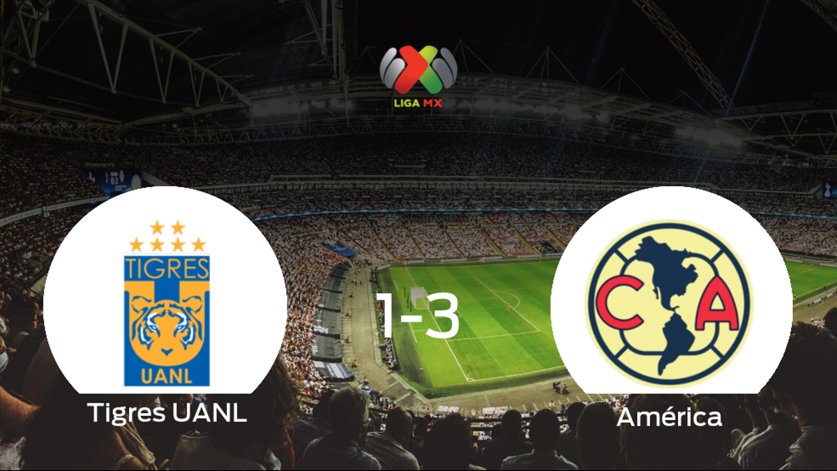 El América vence 1-3 en el feudo del Tigres UANL