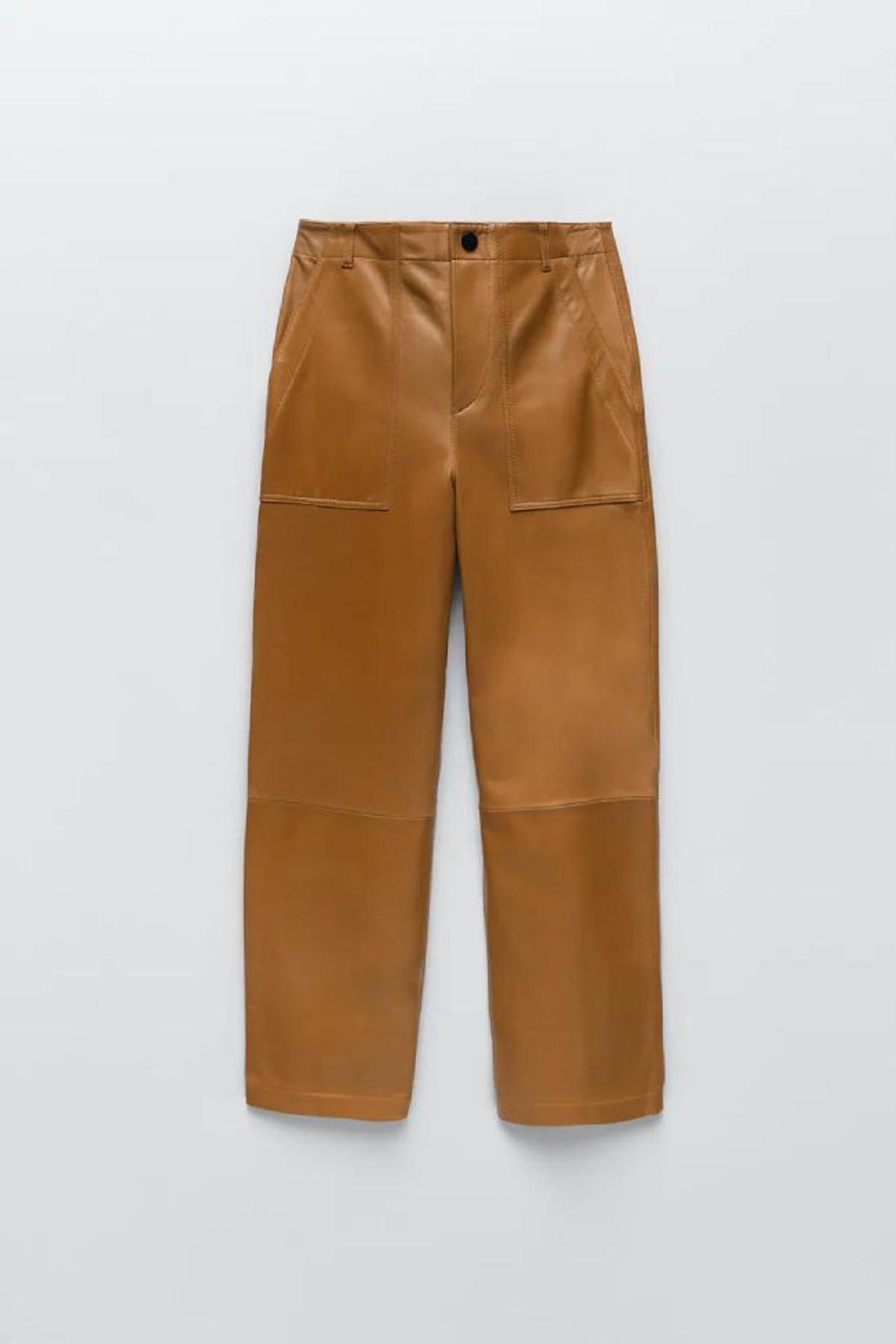 Pantalón de piel de Zara