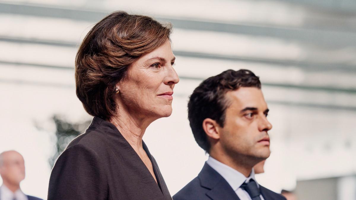 Mónica López, en el rodaje de 'Todo lo necesario'