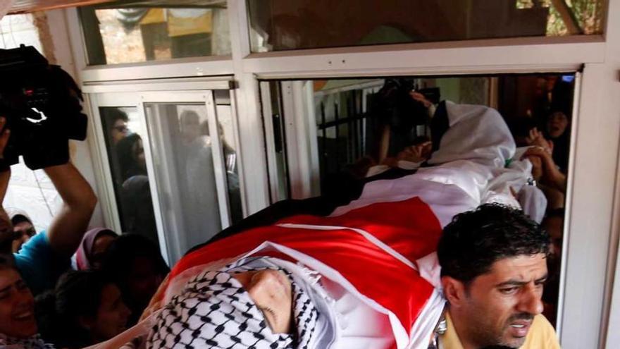 Funeral de uno de los dos palestinos muertos, cerca de Ramala.