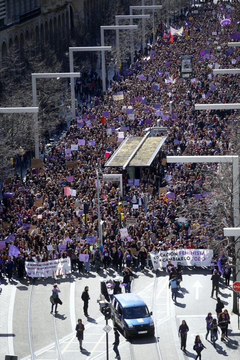 Concentraciones por el 8-M en Zaragoza