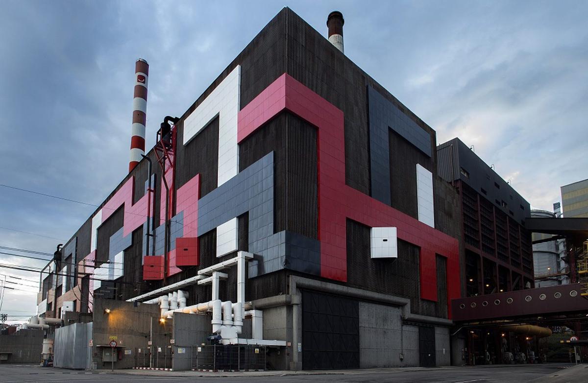 La central térmica de Aboño. |