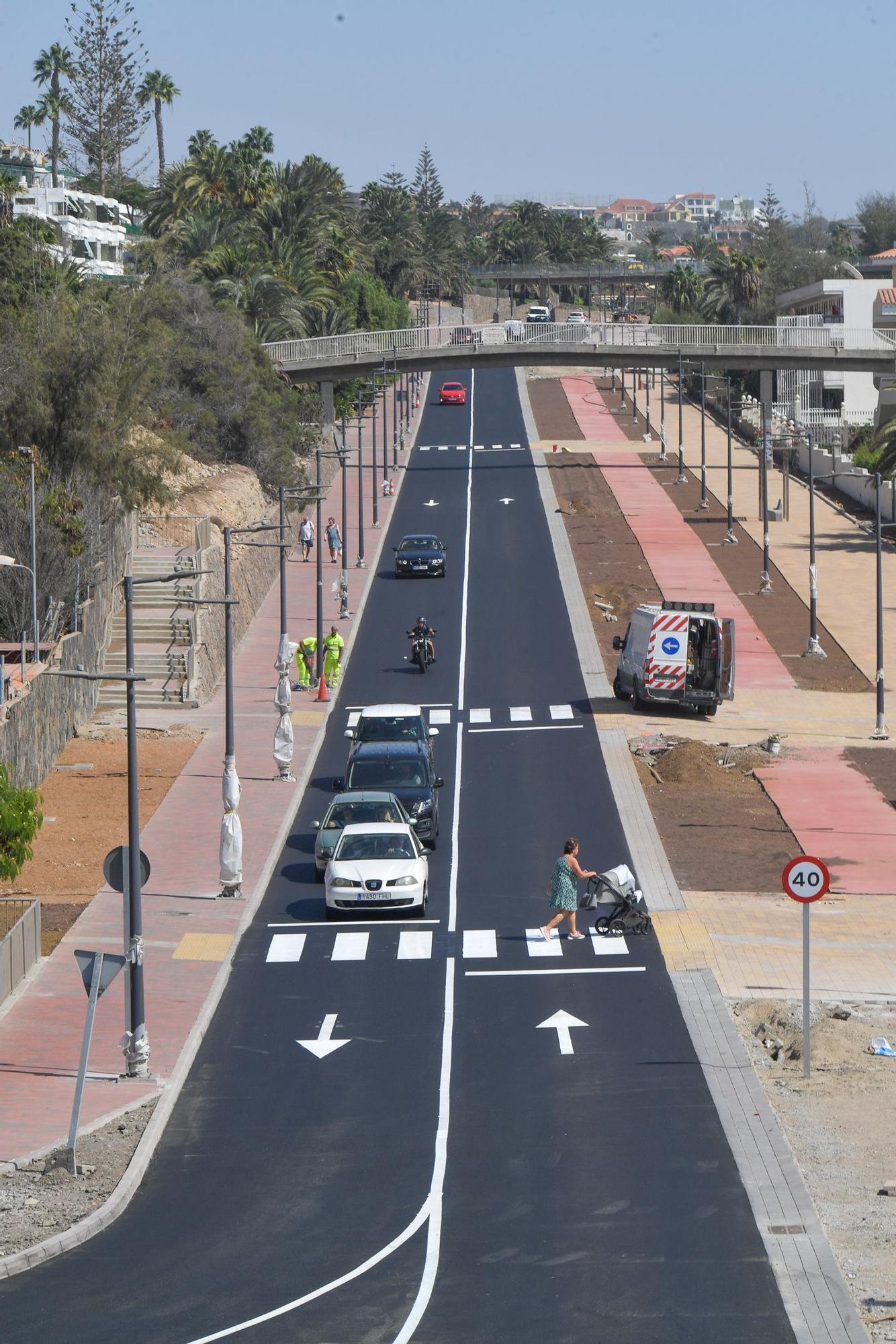 Obras en la carretera de San Agustín