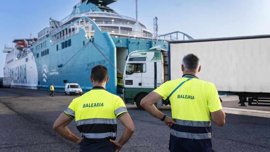 Baleària transporta más de 7,4 millones lineales de carga en el último año