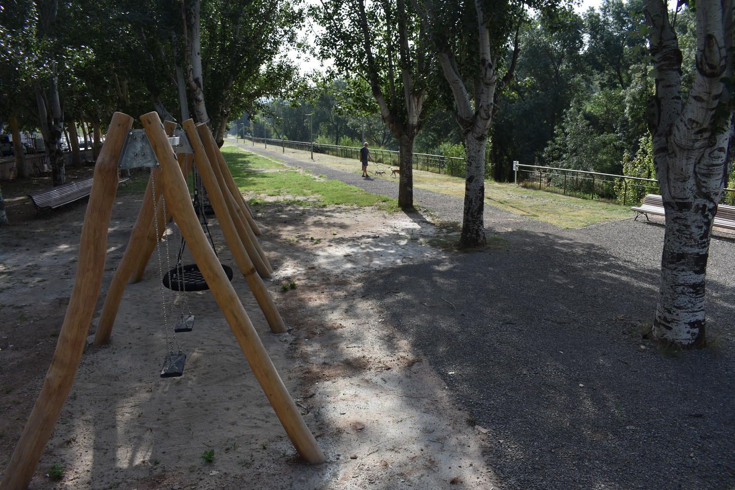 El parc de Josep Vidal, al Passeig del Riu, ja és accessible després de les millores que s'hi han fet