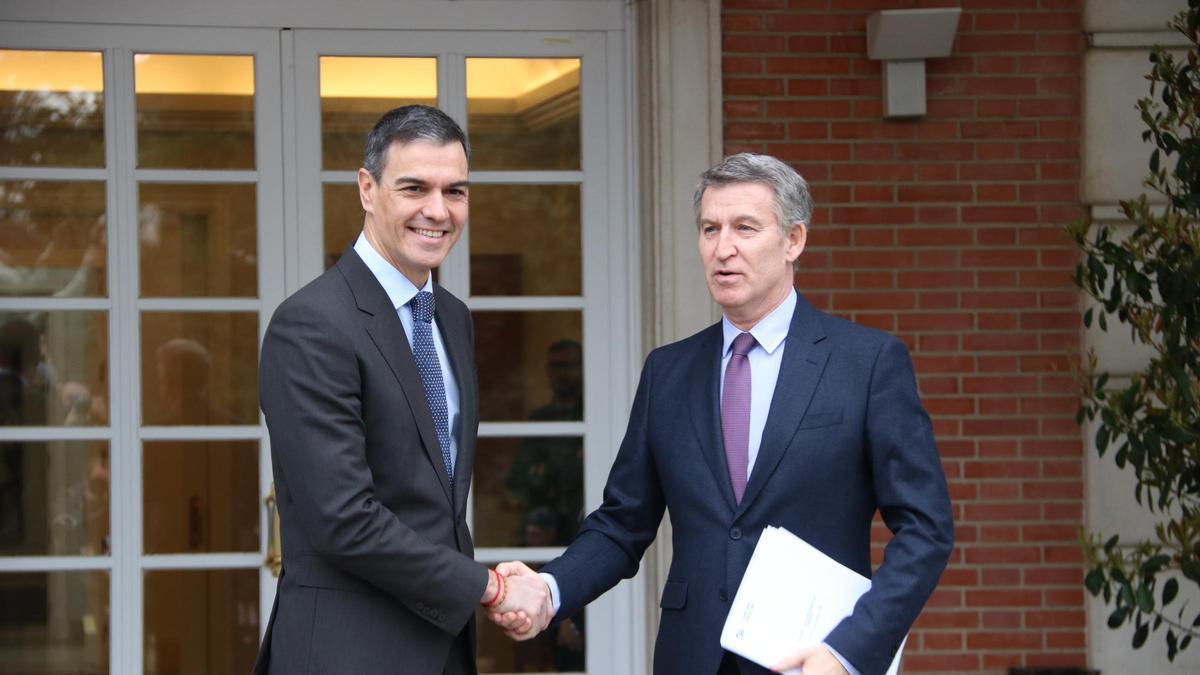Pedro Sánchez y Alberto Núñez Feijóo.