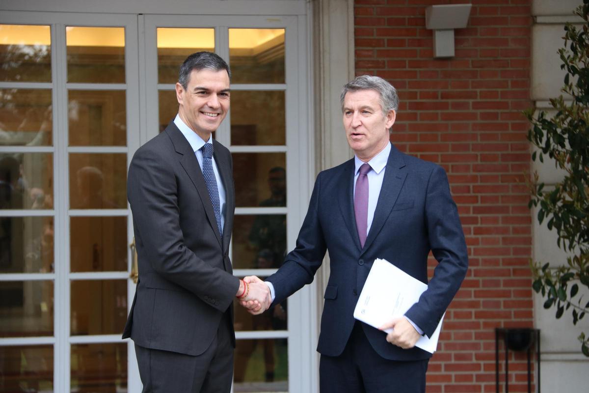 Pedro Sánchez y Alberto Núñez Feijóo.