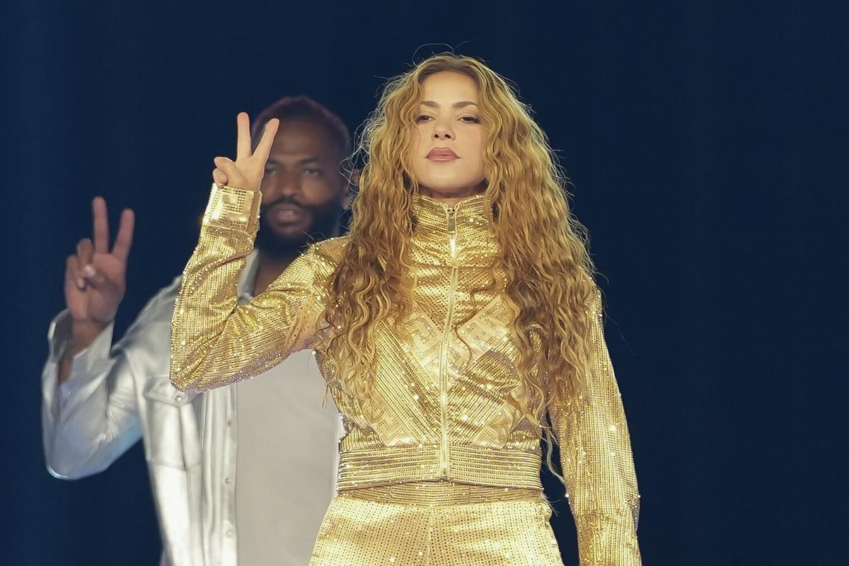 FOTODELDÍA AME8048. BALTIMORE (ESTADOS UNIDOS), 06/07/2026.- La cantante colombiana Shakira se presenta con su gira ‘Las Mujeres Ya No Lloran World Tour’ este lunes, en Baltimore (EE.UU.). EFE/ Octavio Guzmán