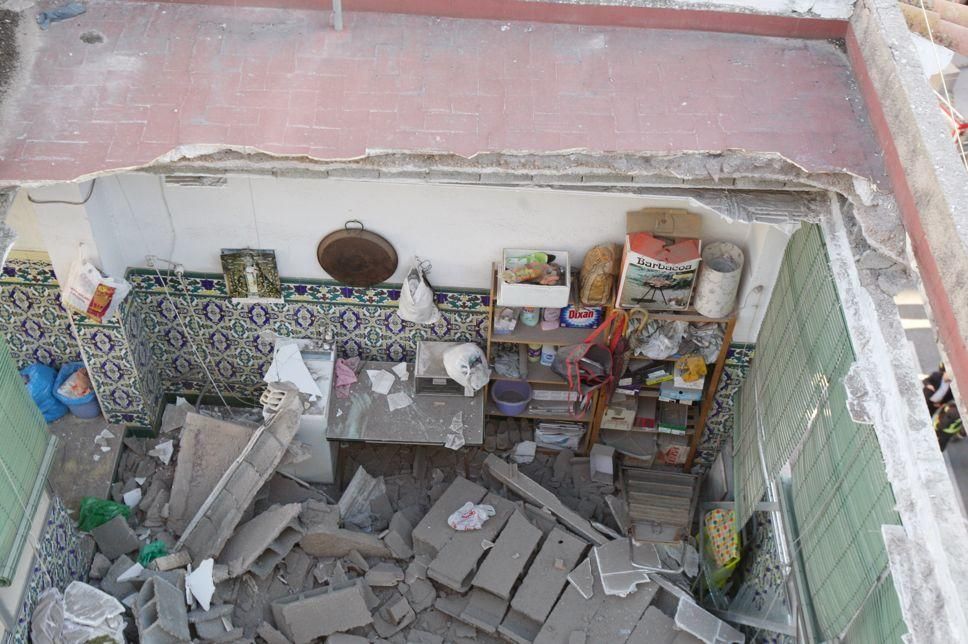 Derrumbe de una casa en Murcia