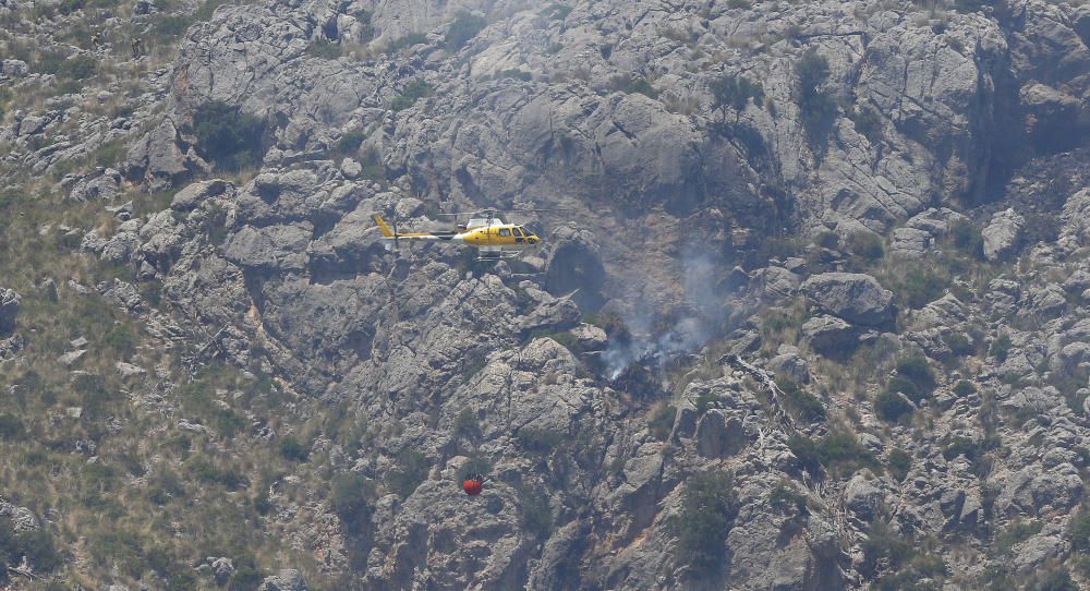 Waldbrand bei Cala Tuent auf Mallorca