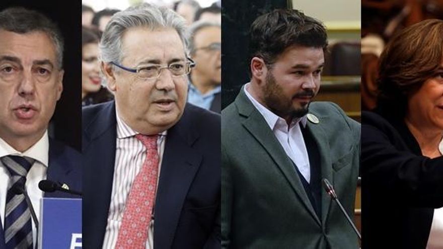 Turno para Urkullu, Zoido, Rufián y Colau.