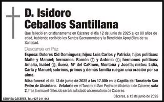 D. Isidoro Ceballos Santillana