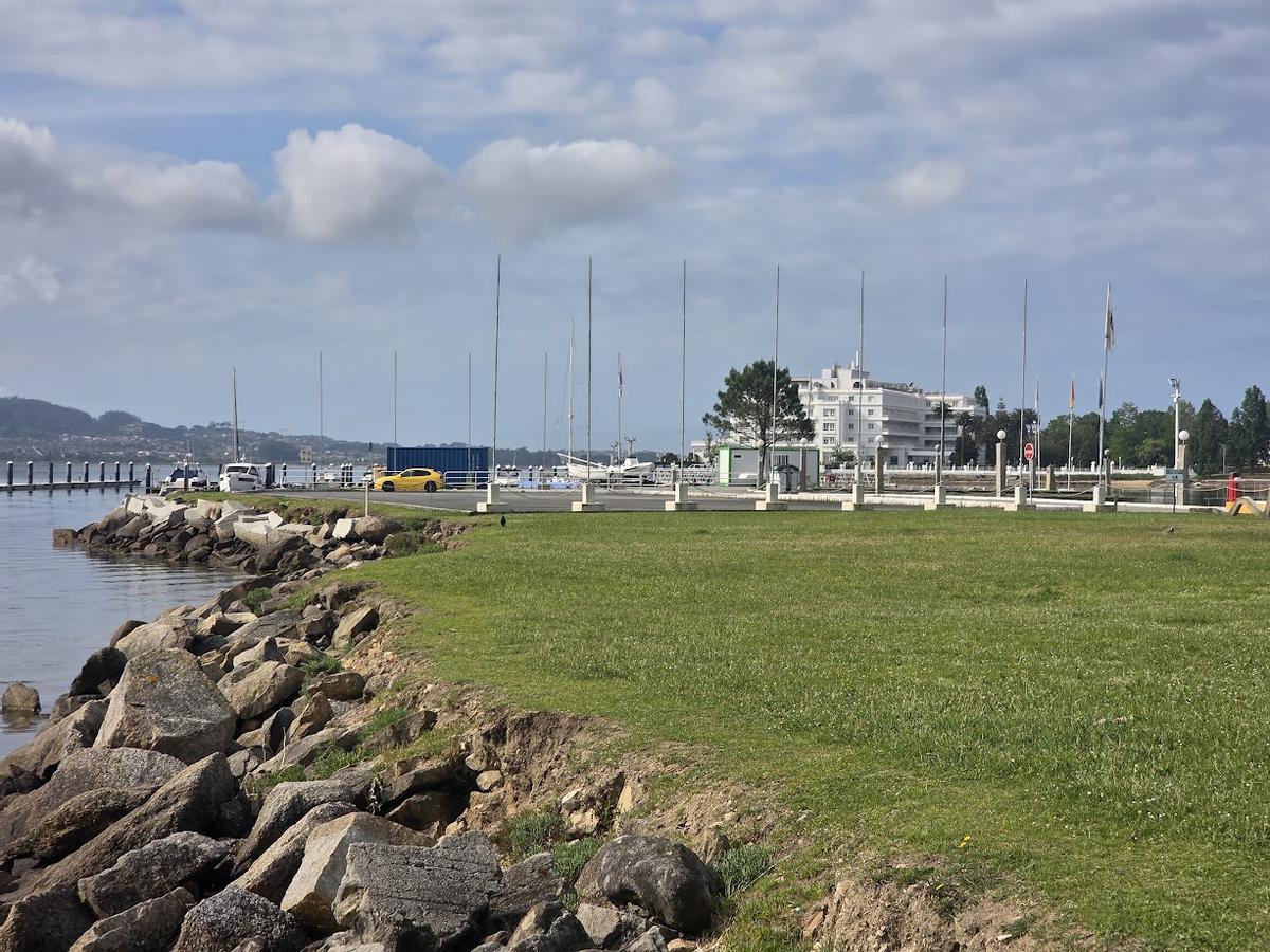 El puerto deportivo de A Toxa, situado al lado del Gran Hotel.