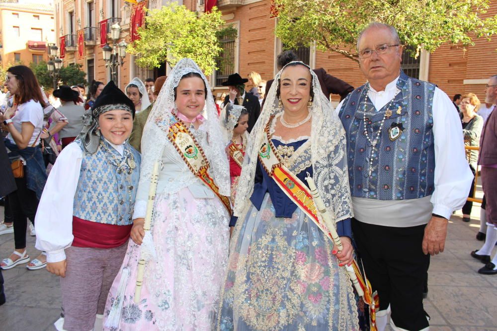 Falleras mayores 2019 en la Procesión de la Virgen