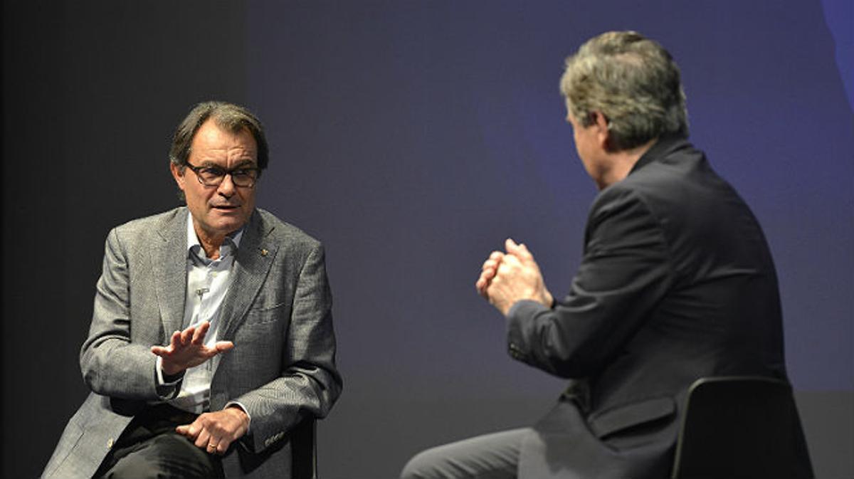 Artur Mas conversa amb Iñaki Gabilondo.