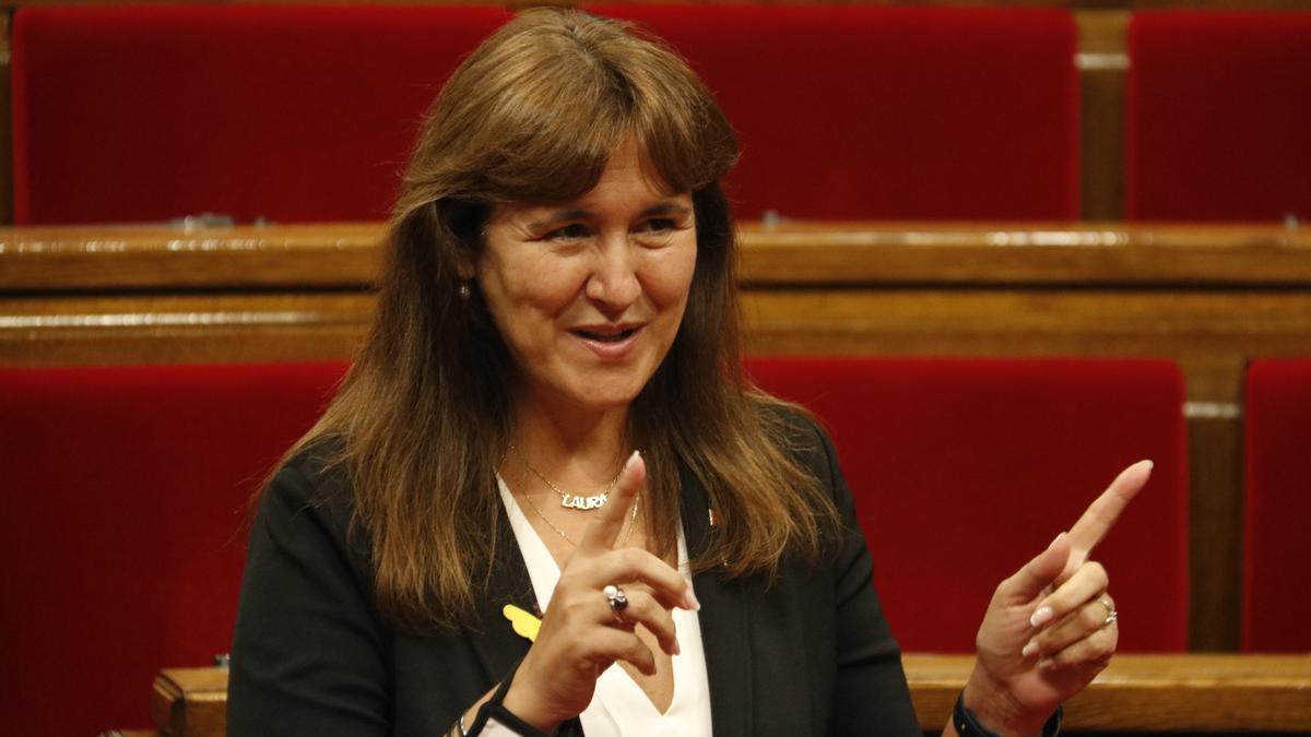 La presidenta del Parlament, Laura Borràs