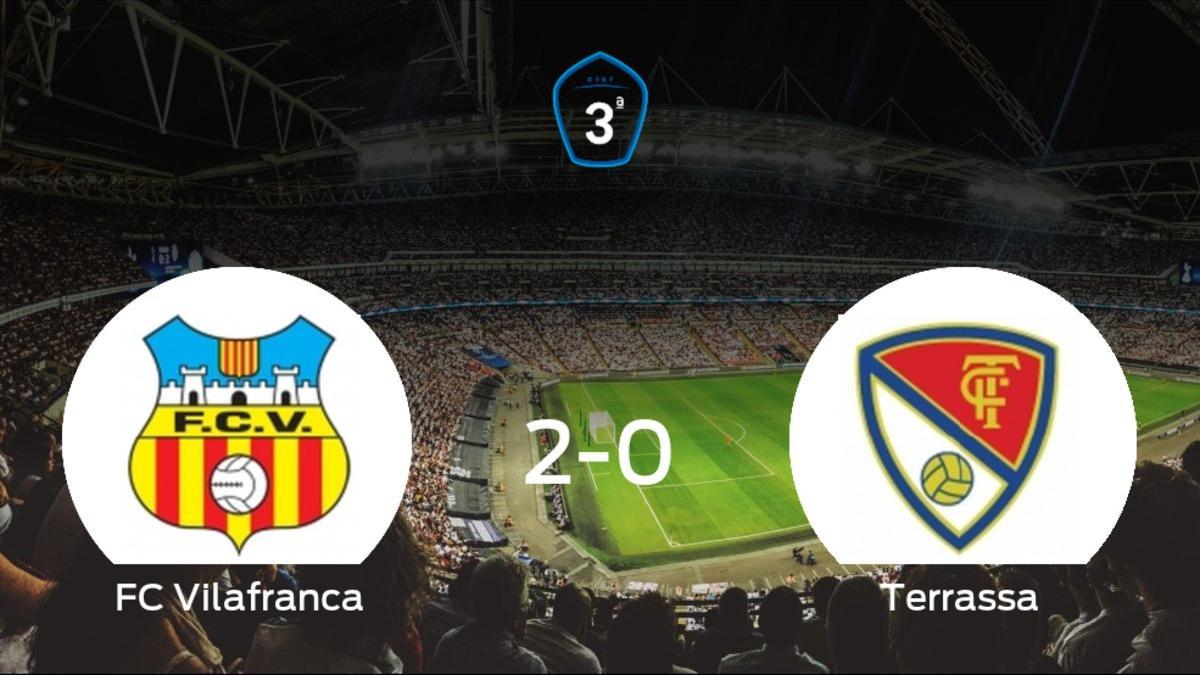 Los tres puntos se quedan en casa: Vilafranca 2-0 Terrassa