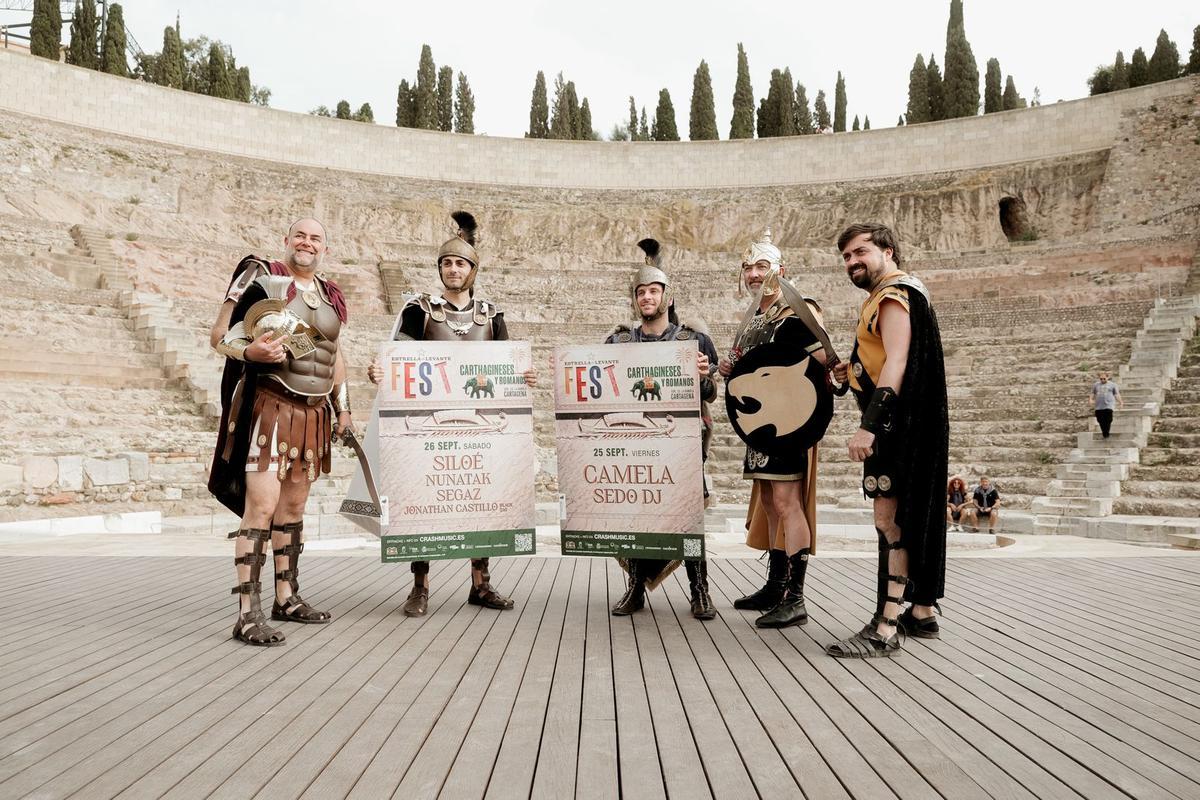 Presentación del festival de Estrella de Levante durante Carthagineses y Romanos
