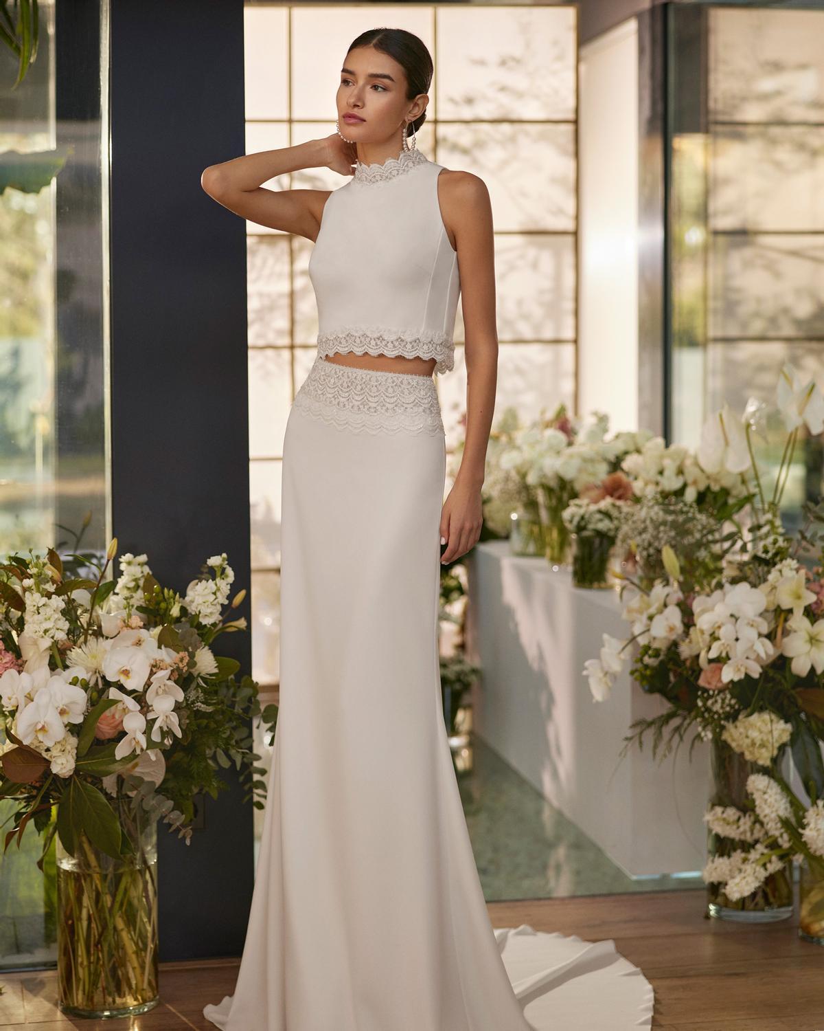 Vestido de novia de dos piezas Marsel
