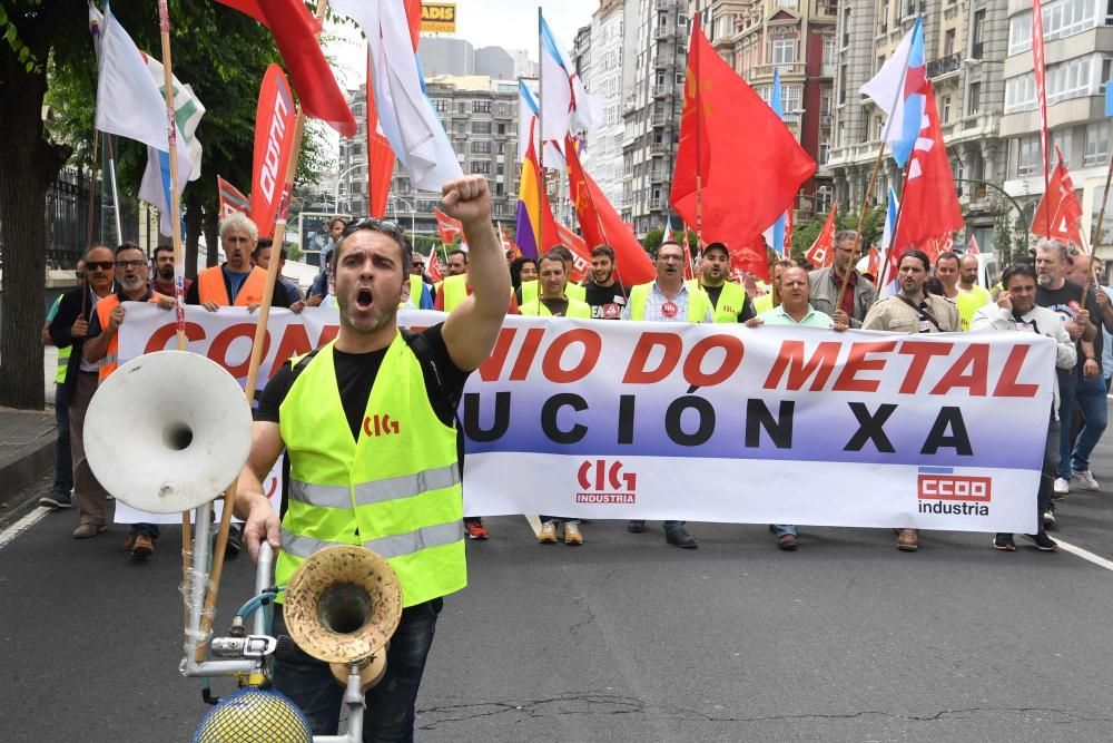 La protesta cortó el tráfico en el centro de la ciudad y provocó grandes retenciones de vehículos.