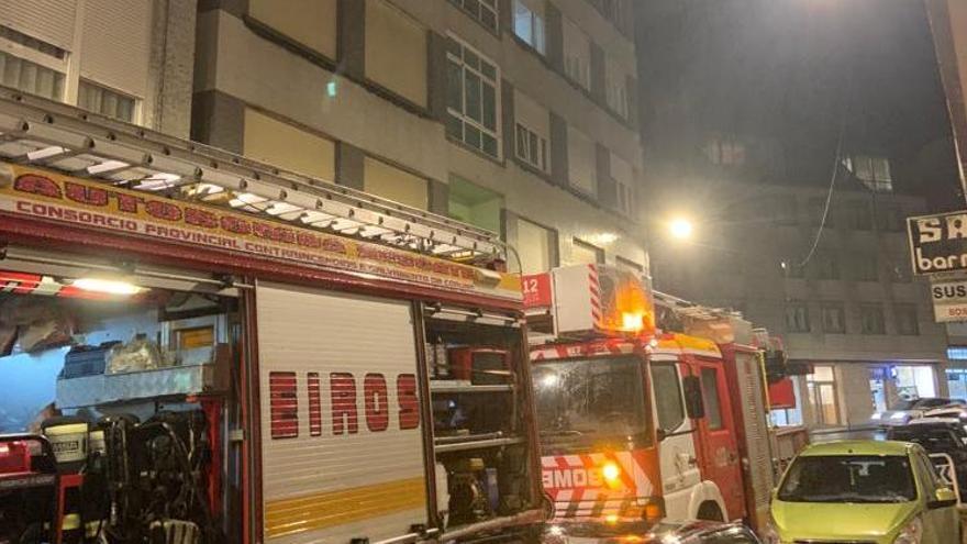 Fallece un hombre de setenta años en un incendio en Betanzos