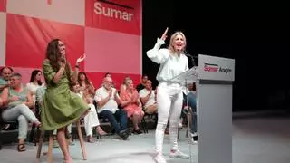 Yolanda augura en Zaragoza la remontada de la izquierda