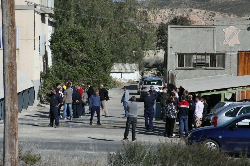 Arde una nave de curtido de pieles en Lorca