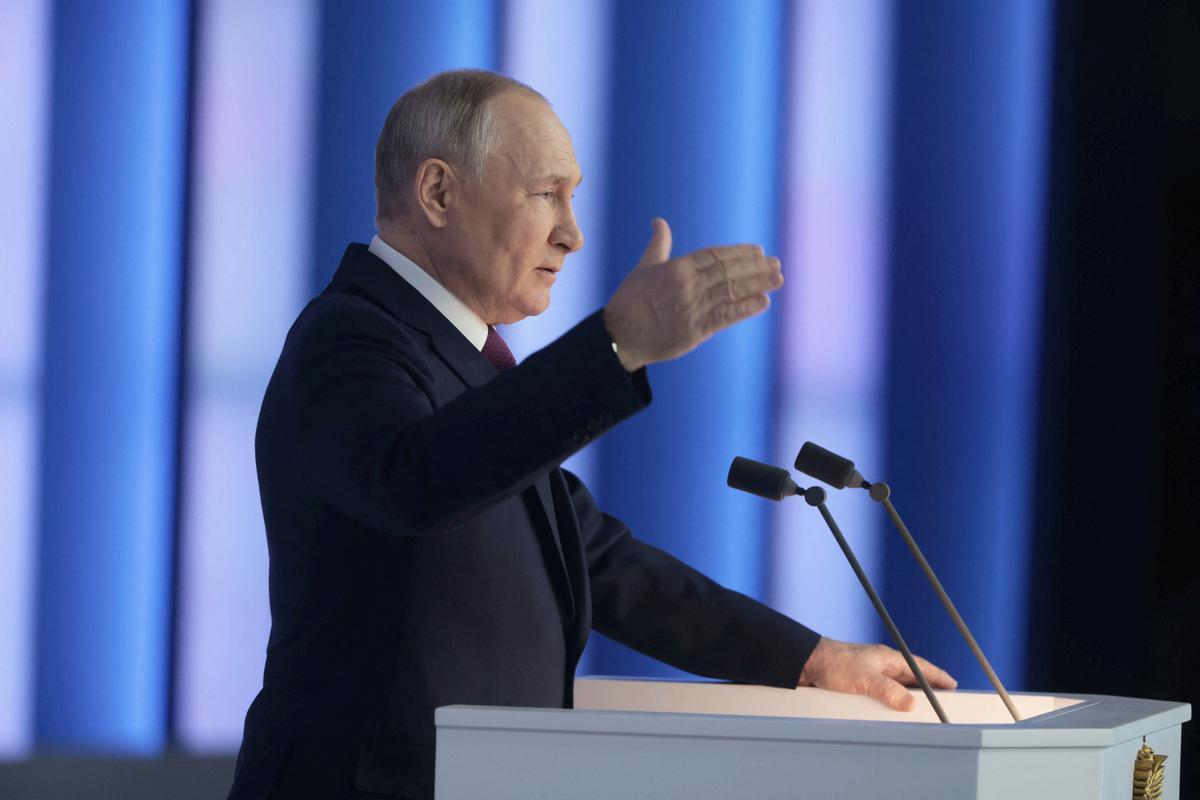 Vladimir Putin pronuncia el discurso del Estado de la Nación