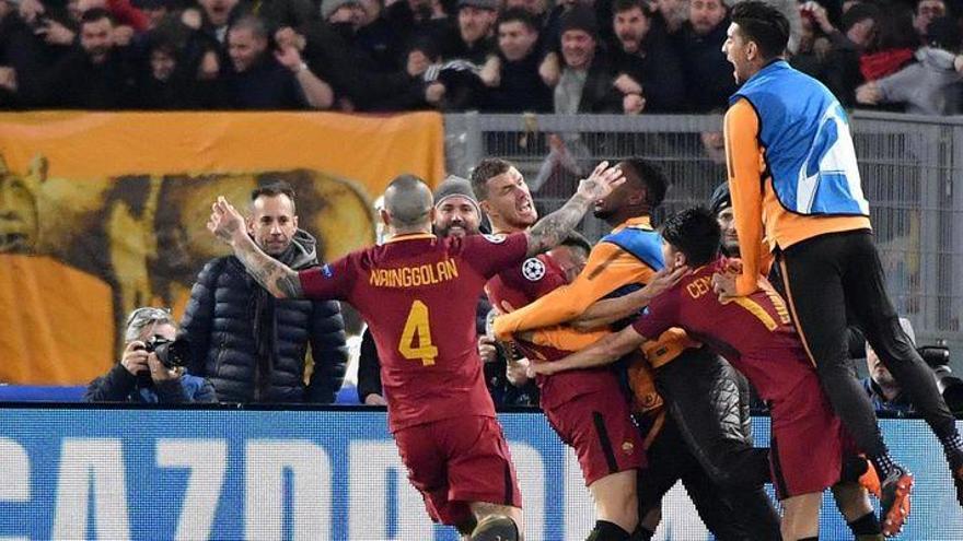 Un gol de Dzeko mete a la Roma en cuartos y elimina al Shakhtar Donetsk (1-0)