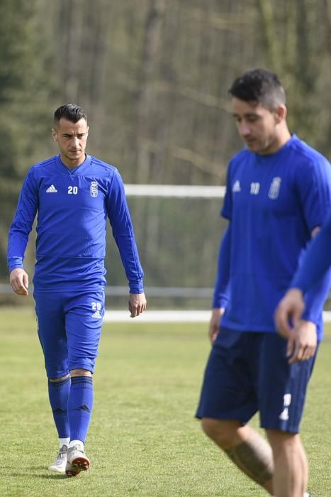 Entrenamiento del Oviedo en El Requexón