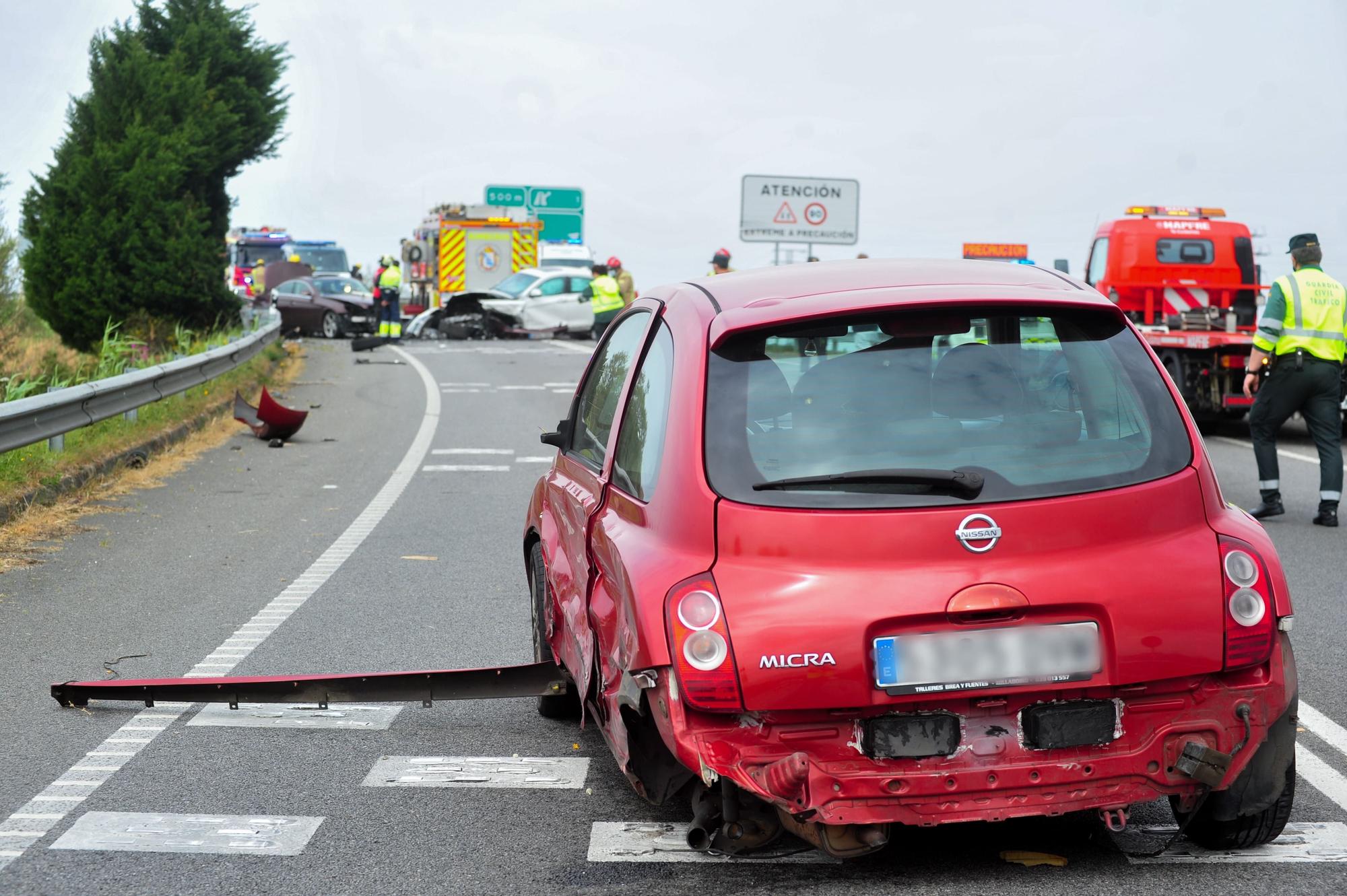 Grave accidente de tráfico en Cambados