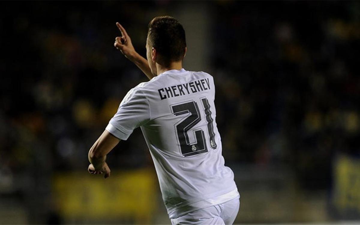 Cheryshev, en el partido ante el Cádiz