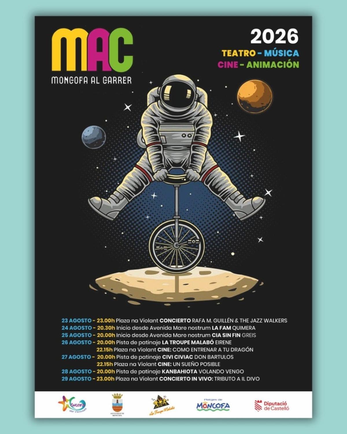 Cartel oficial del MAC 2026.