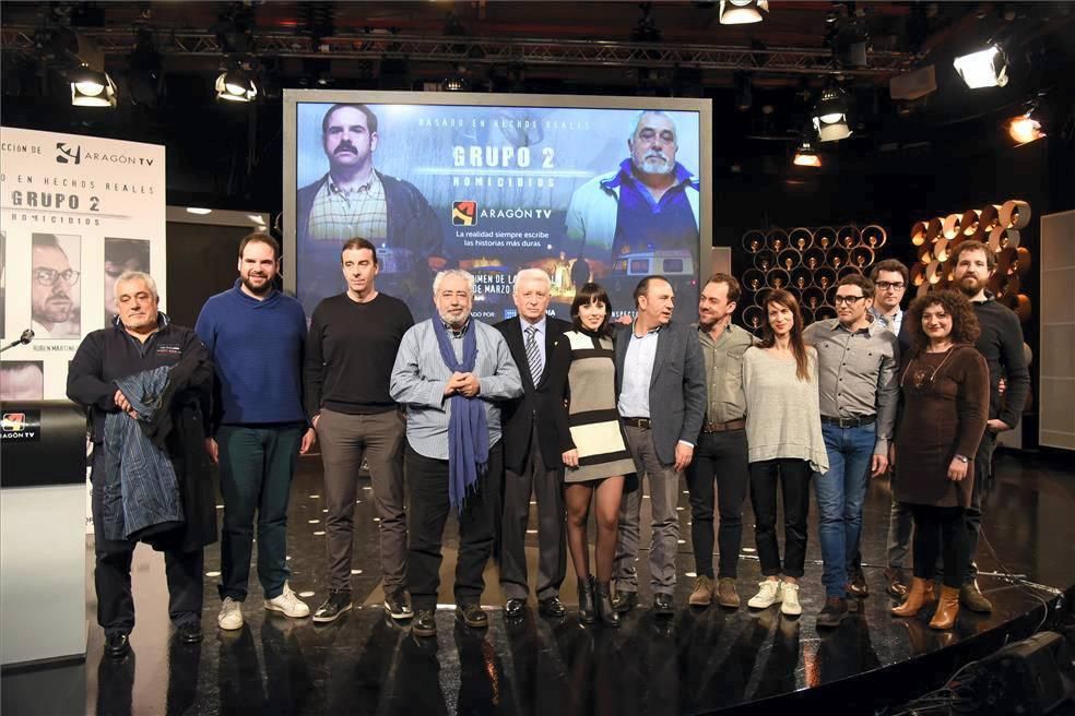 Presentación de la serie "Grupo Homicidios", de Aragón TV