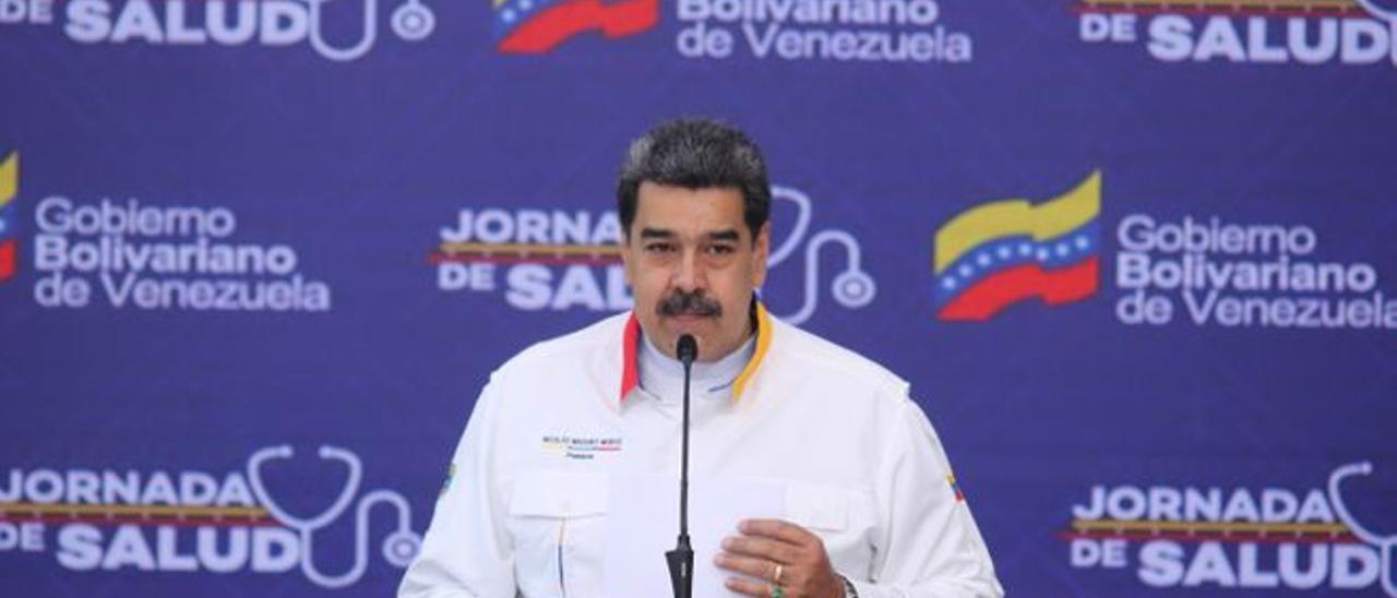 El presidente de Venezuela, Nicolás Maduro, durante una jornada de salud el pasado mes de mayo en Caracas.