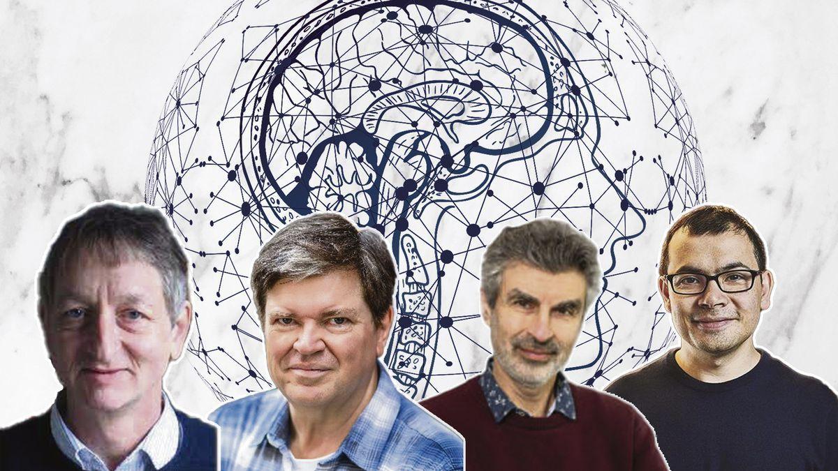 Geoffrey Hinton, Yann LeCun, Yoshua Bengio y Demis Hassabis.